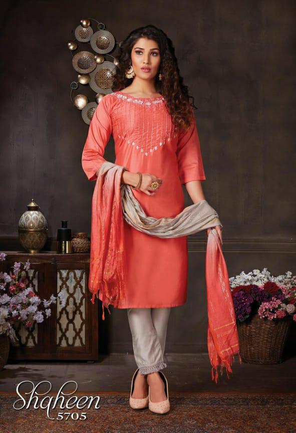 Shaheen Silk Fancy Festive Wear Readymade Salwar 